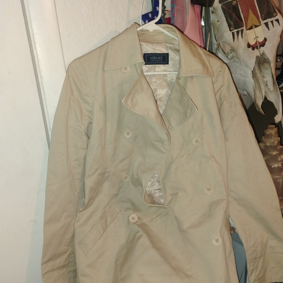 Versace Women's Beige Trench Coat - Picture 1 of 5